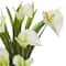 15.5" Calla Lily Arrangement in Clear Glass Vase